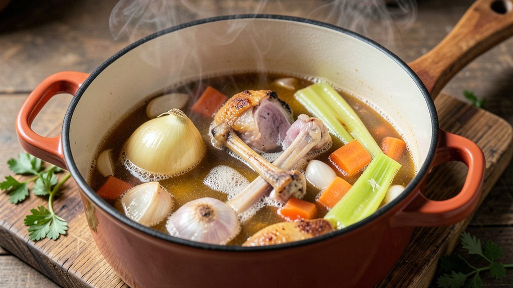 Alton Brown's Chicken Stock Recipe: Deep Flavor From Scraps in One Pot