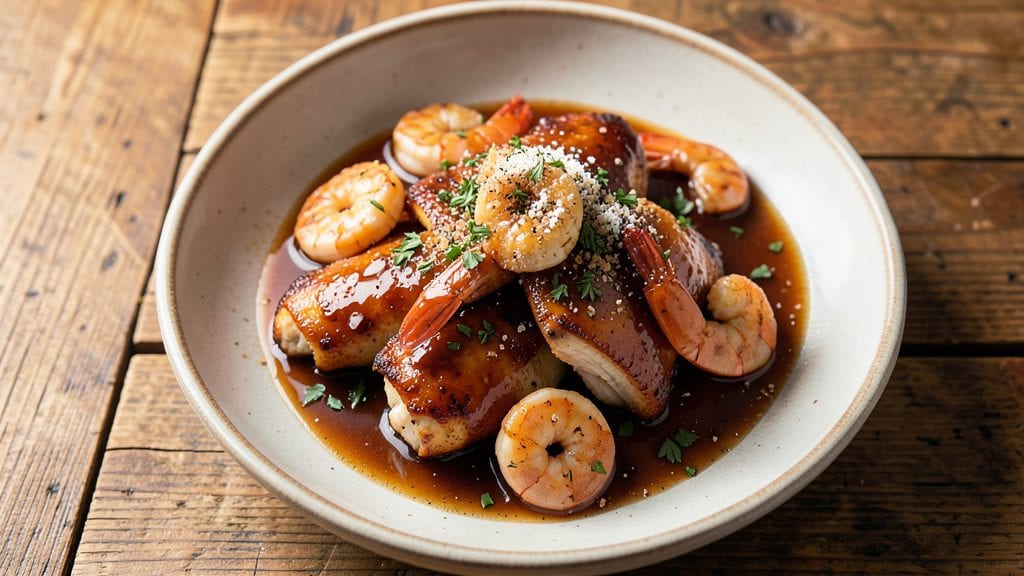 Applebee's Bourbon Chicken and Shrimp Copycat Recipe: Smoky-Sweet Swirls With Crispy Herb Crown