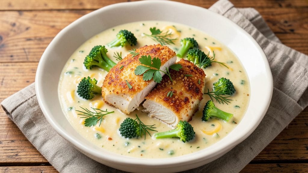 Campbell's Broccoli Cheese Chicken Recipe: One-Pan Crispy Herb Crown Magic