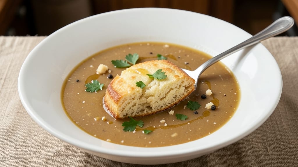 Campbell's Cream of Chicken and Biscuits Recipe: Herb-Crusted Biscuits Over Velvety Cream