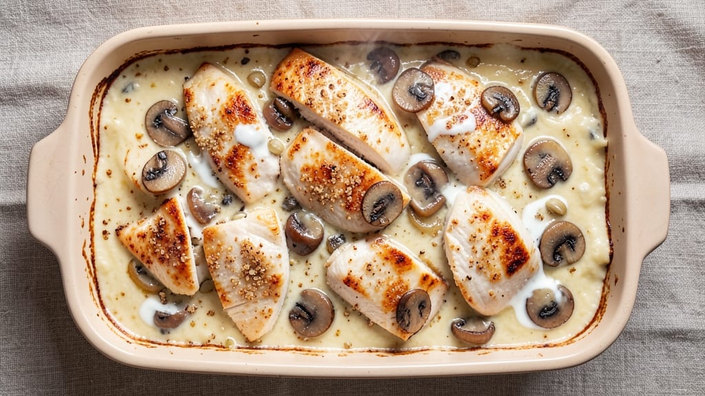 Campbell's Cream of Mushroom Chicken Casserole Recipe: Nostalgic One-Pot Comfort with Buttery Crust
