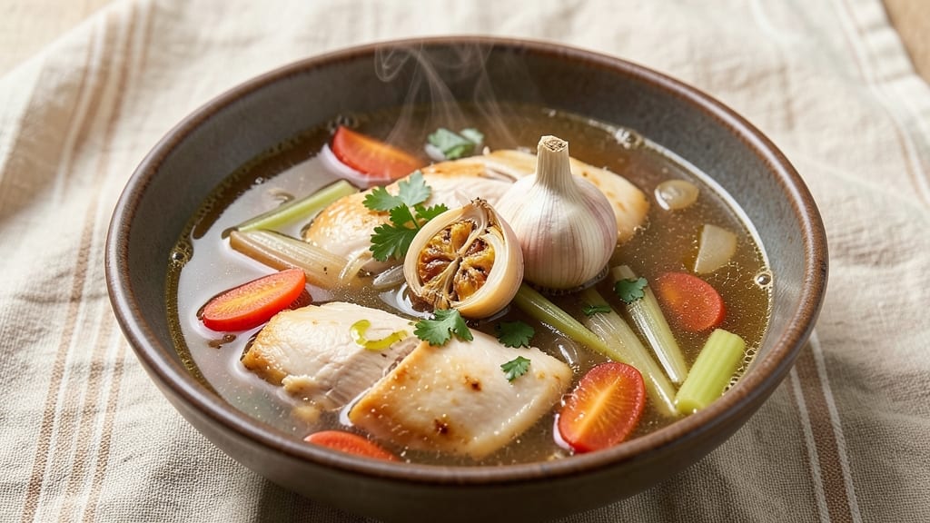 Carrabba's Copycat Chicken Soup Recipe: Herbed Breadcrumbs Over Creamy Broth Magic