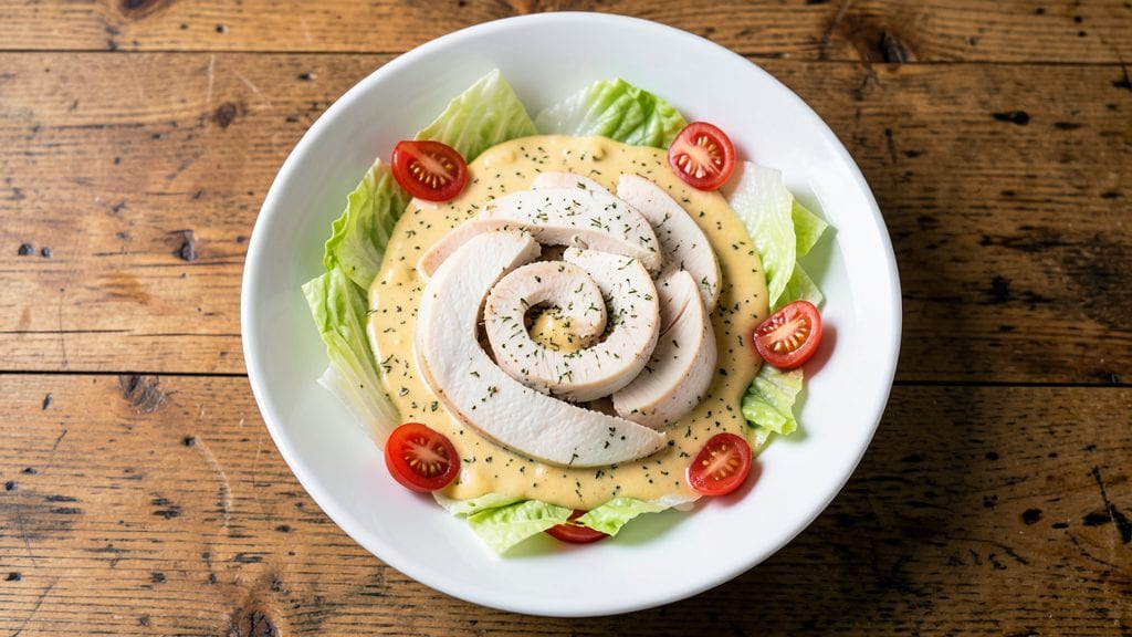 Copycat Arby's Chicken Salad Recipe: Cool, Creamy Swirls With Crunchy Herb Crown