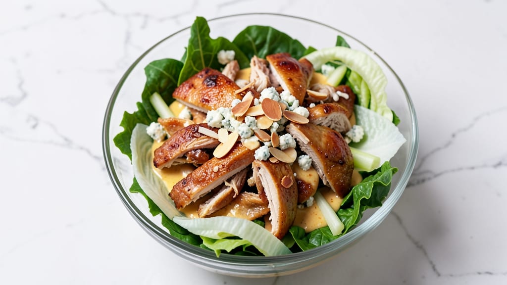 Copycat Sam's Club Rotisserie Chicken Salad Recipe: Shredded Chicken and Creamy Cheese Swirls