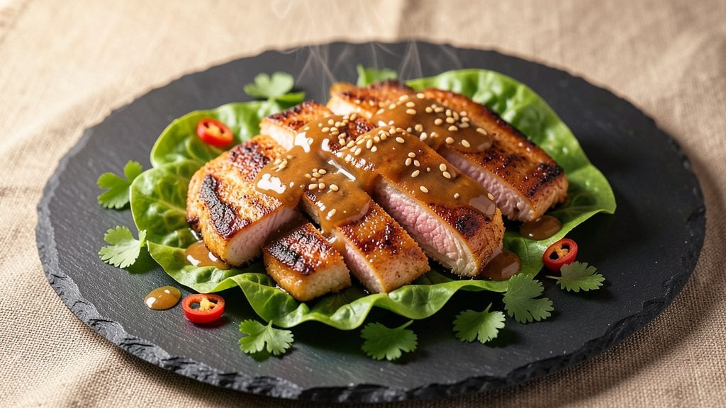 Pf Chang's Chicken Lettuce Wraps Copycat Recipe: Crispy Herb Crown Over Tangy Peanut Swirls